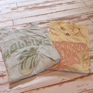 AE oversized band tee bundle